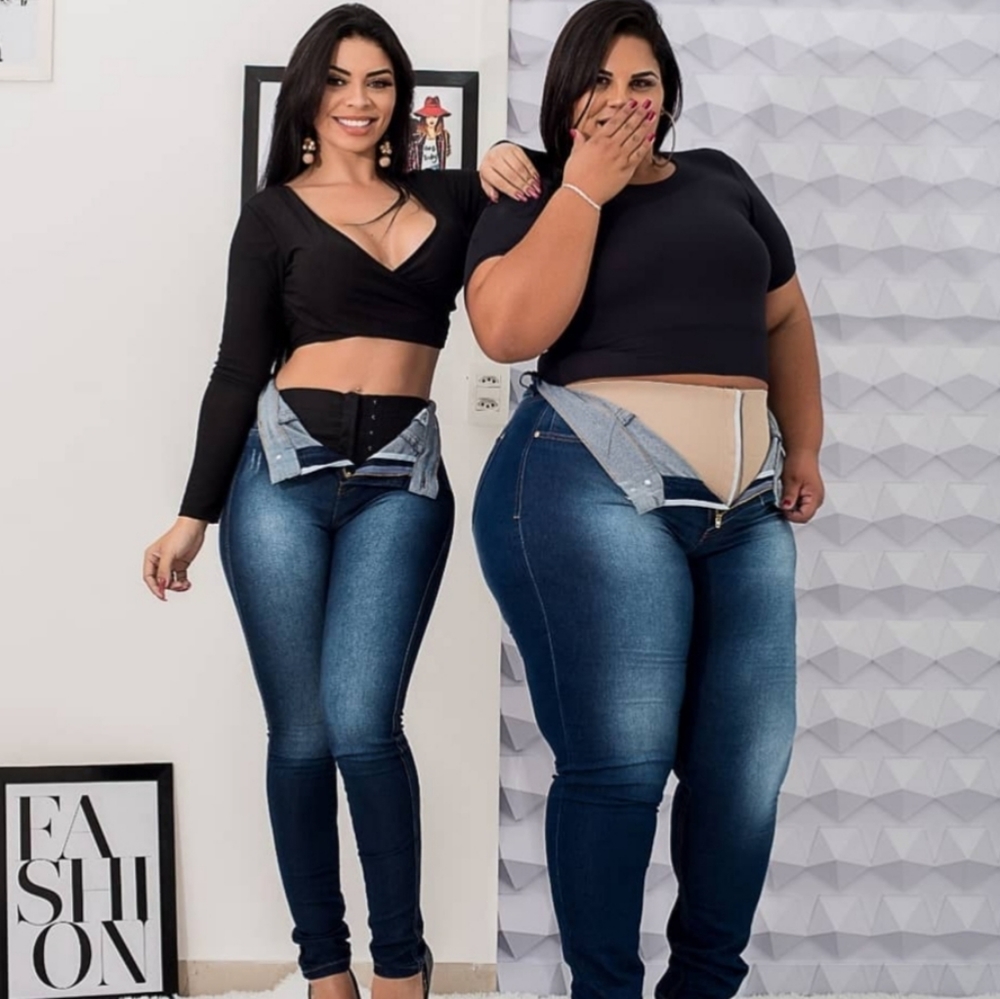 Plus size Jeans butt lifting and ABDOMEN control!